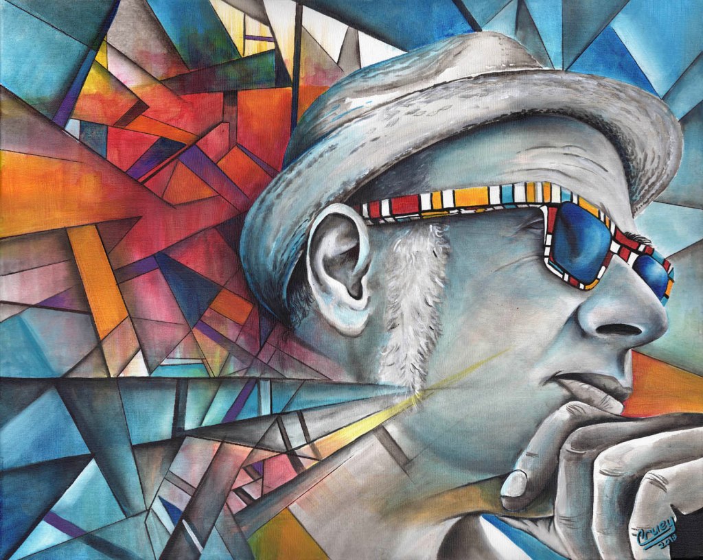 Beautiful Delusions, 2018, acrylic painting by David Cruey.